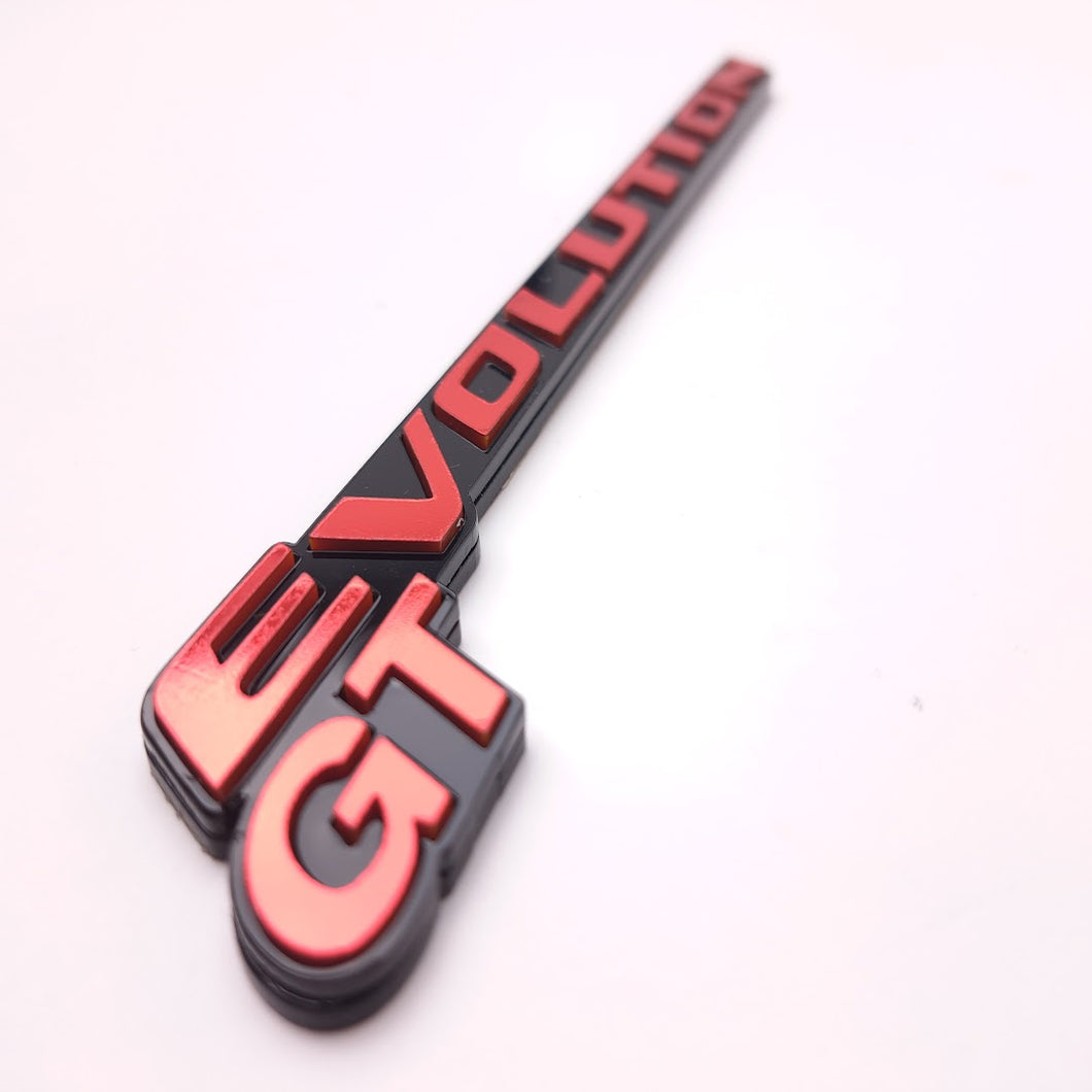 Mitsubishi Evo GT boot badge