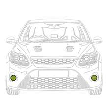 Load image into Gallery viewer, Ford Focus MK2 ST FL Front Fog Guards
