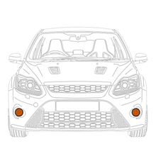 Load image into Gallery viewer, Ford Focus MK2 ST FL Front Fog Guards
