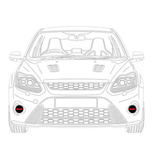 Load image into Gallery viewer, Ford Focus MK2 ST FL Front Fog Guards
