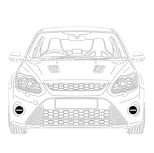 Load image into Gallery viewer, Ford Focus MK2 ST FL Front Fog Guards

