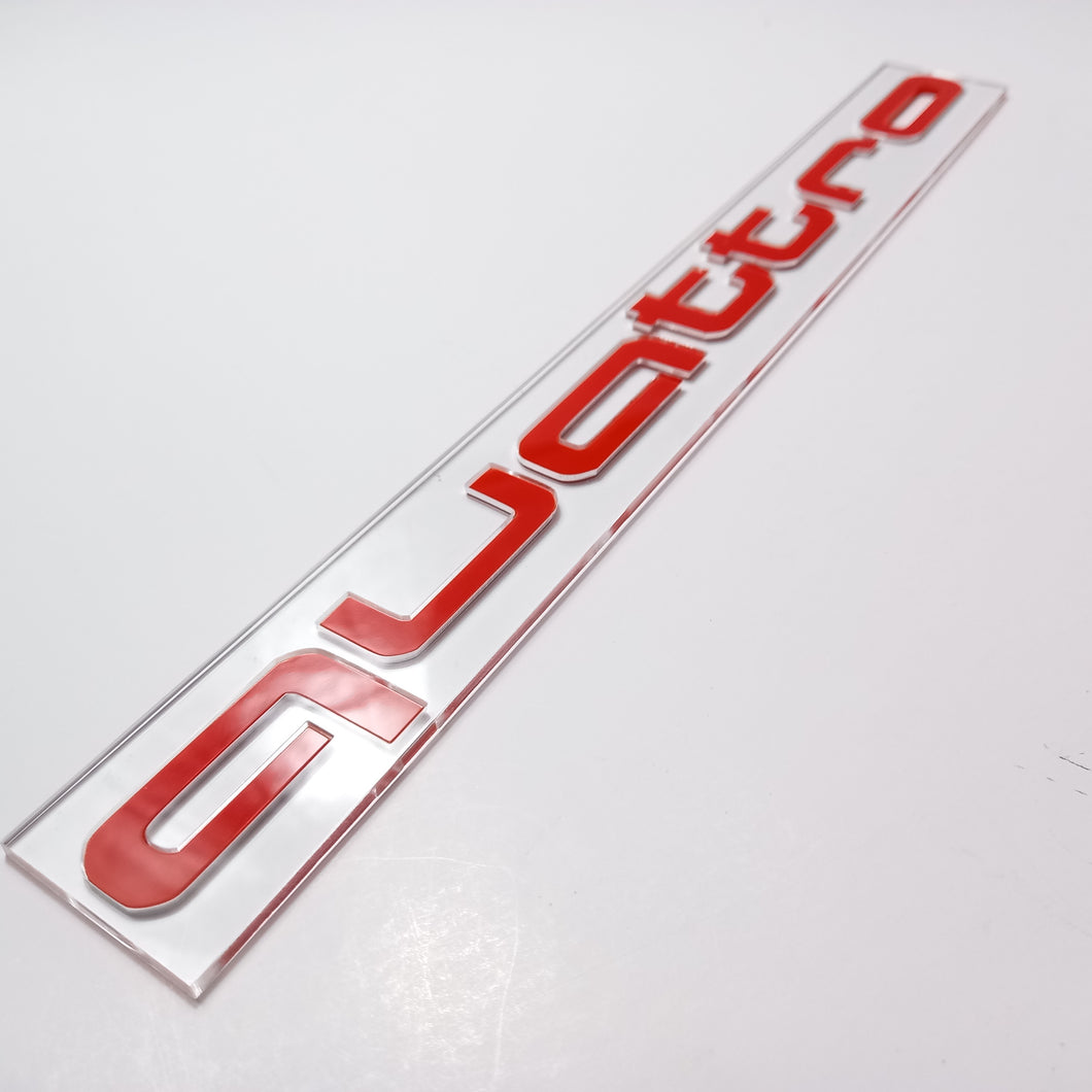 Facelift Quattro Acrylic lettering - Face Lift RS Grill