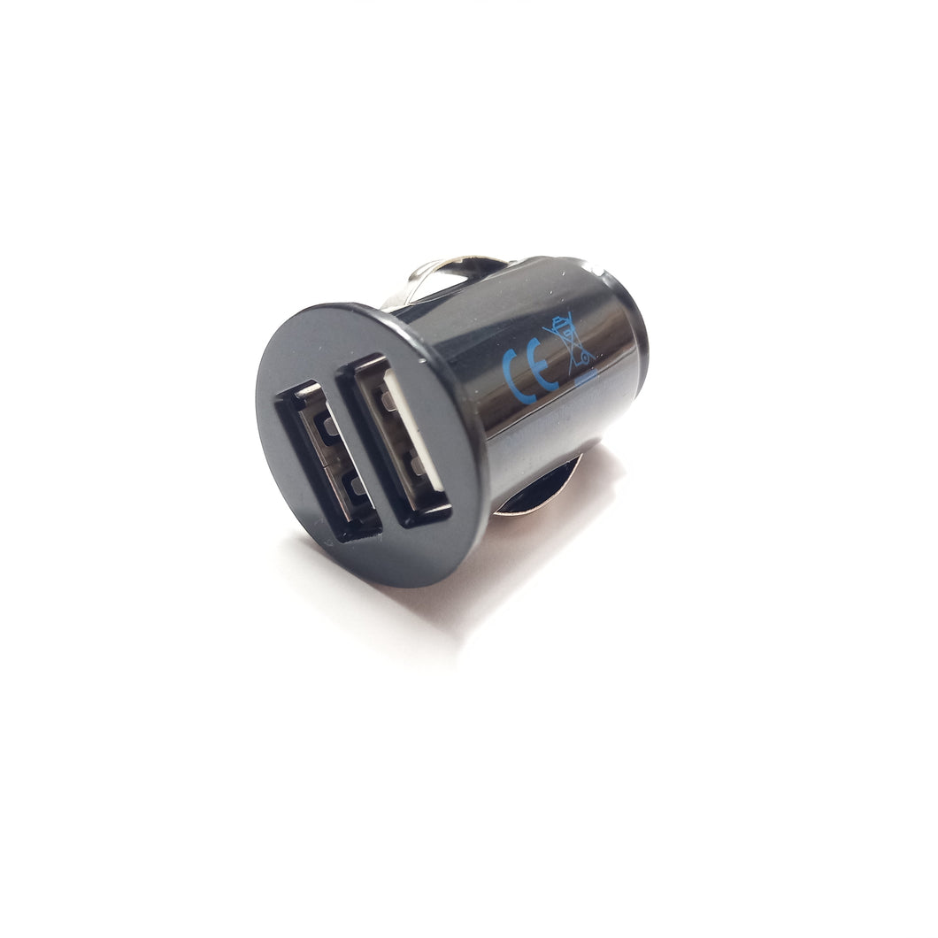 Twin USB cigarette lighter adapter