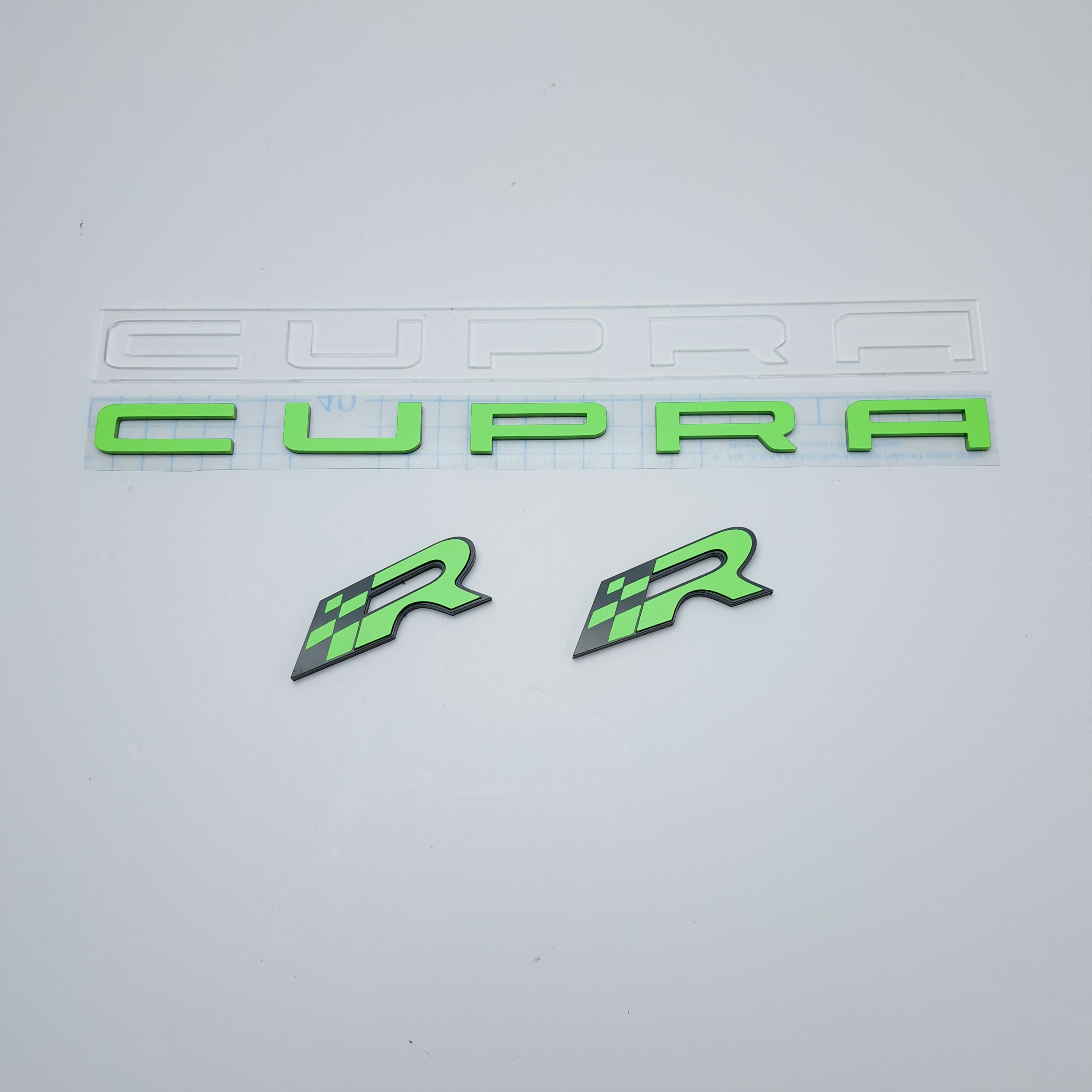 Seat Cupra R Badge Set – LASER CRAFT SHOP