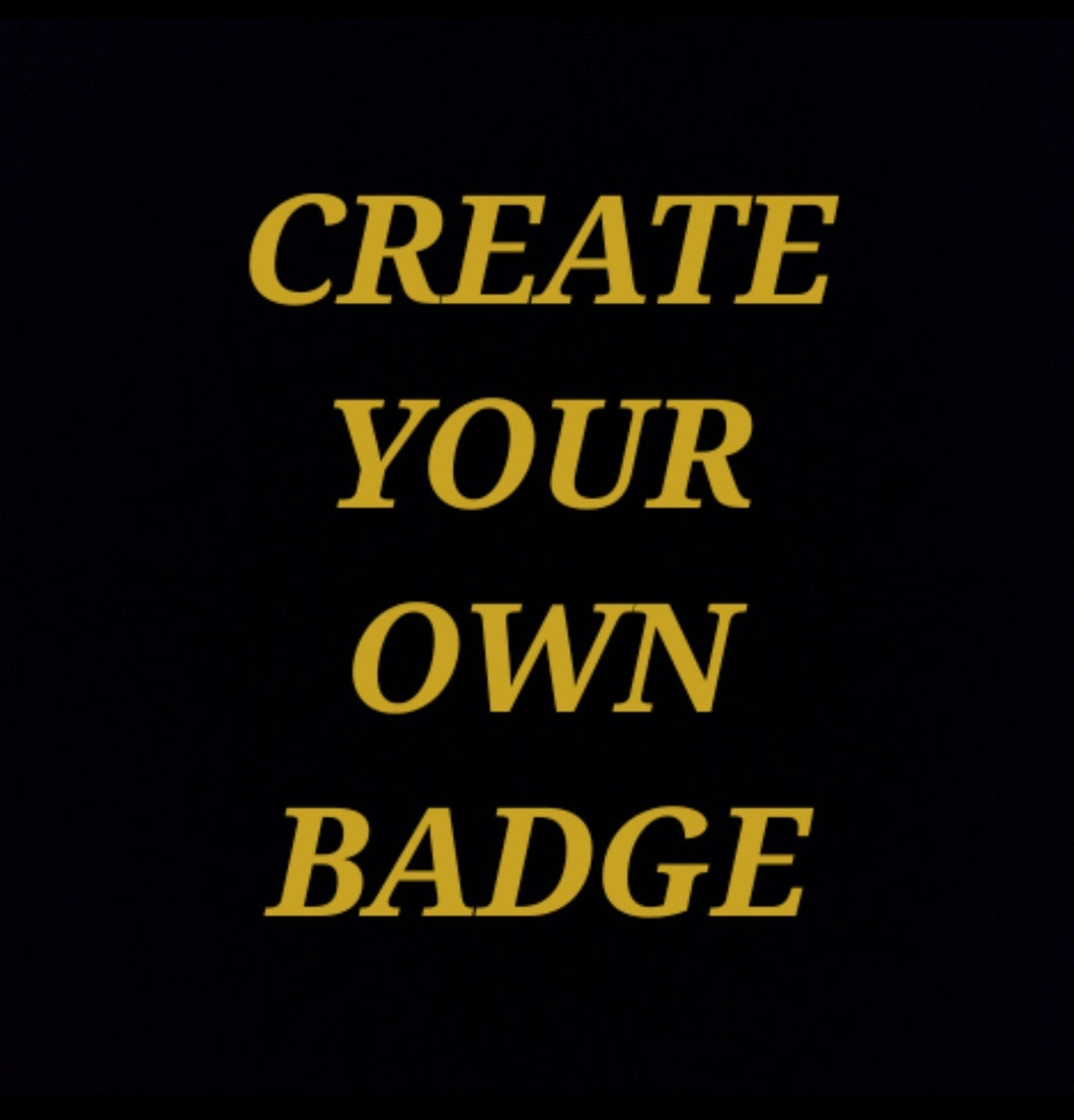 Create Your Own twin Badge set